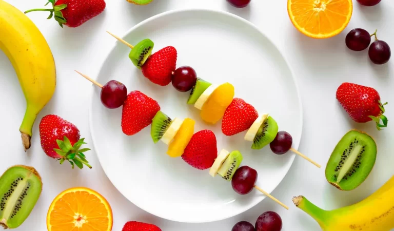 REFRIGERIO: Brochetas de Frutas con Yogur